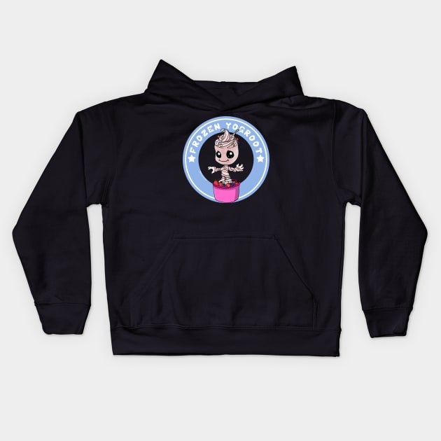 Frozen Yogroot Kids Hoodie by cartoonish